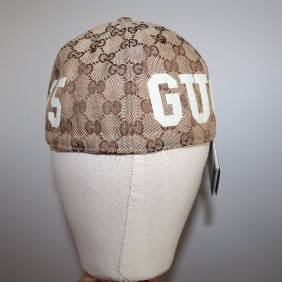 NWT GUCCI GG Monogram Supreme Soft Baseball Hat Cap 25 M 58 cm 751400 - Picture 3 of 10